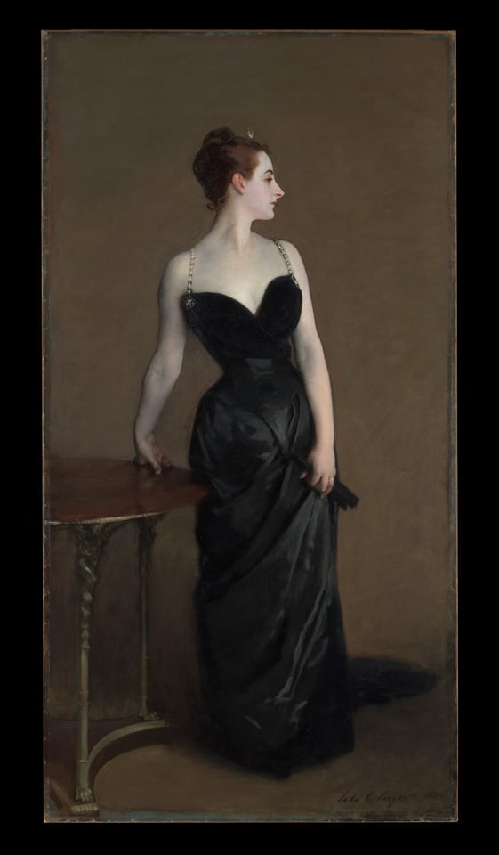 Madame X (Virginie Amélie Avegno Gautreau), by John Singer Sargent, 1883–84