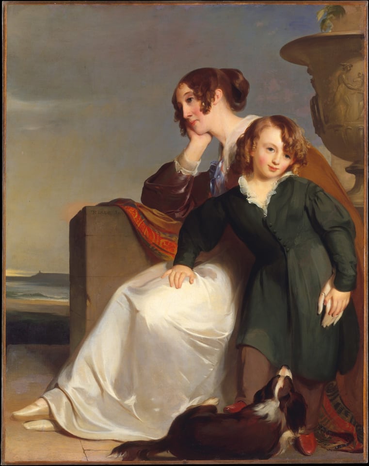 Mother and Son, by Thomas Sully, 1840