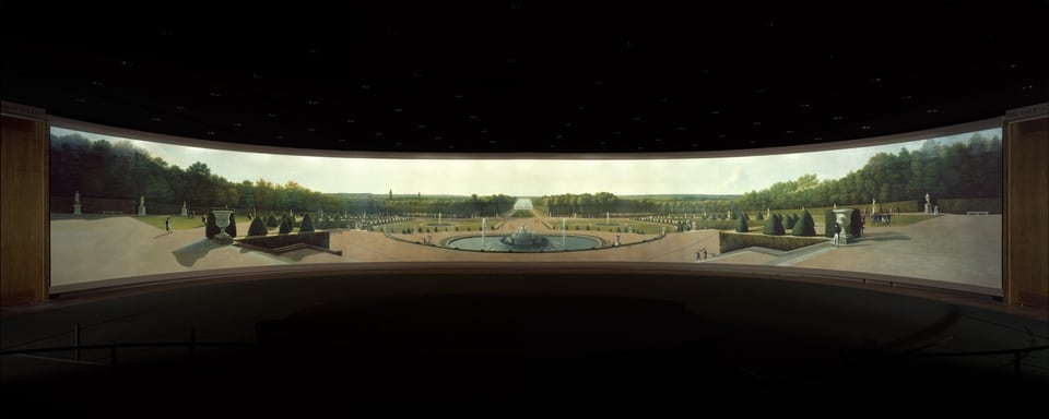 Panoramic View of the Palace and Gardens of Versailles, by John Vanderlyn, 1818–19