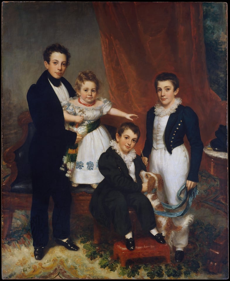 The Knapp Children, by Samuel Lovett Waldo, ca. 1833–34