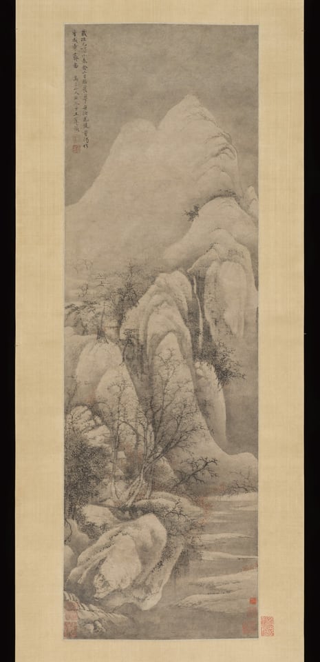 Snow Clearing: Landscape after Li Cheng, by Wang Hui, dated 1669