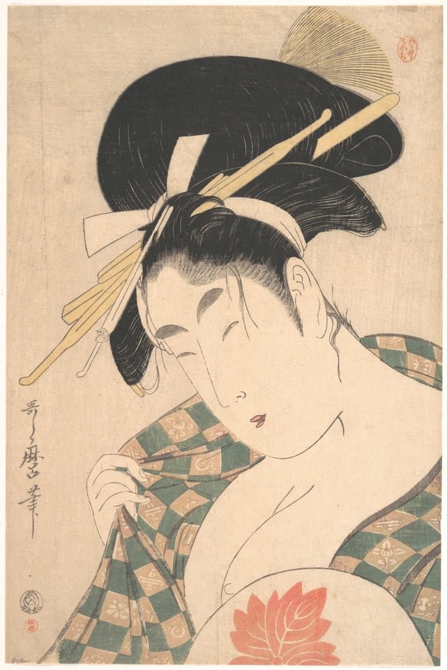 A Courtesan, by Kitagawa Utamaro