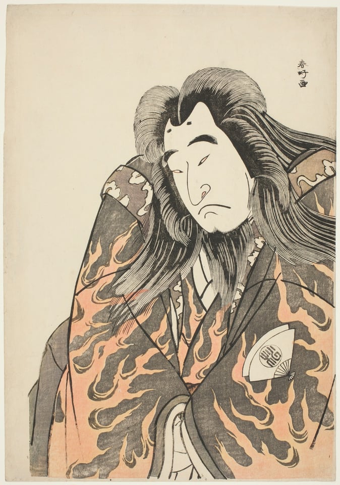A work made of color woodblock print.
