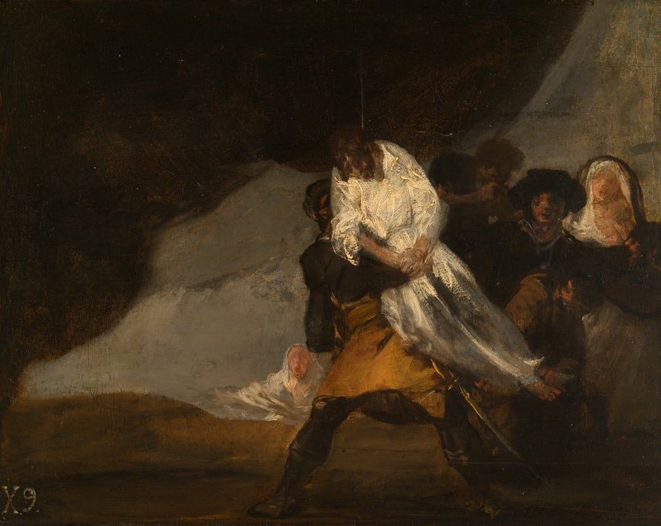 A work made of oil on panel.