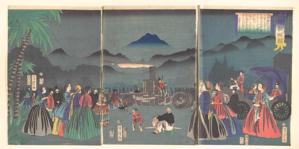France (furansukoku), by Utagawa Yoshitora, 2nd month, 1865