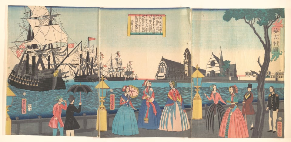 England (Igirisukoku), by Utagawa Yoshitora, 2nd month, 1865