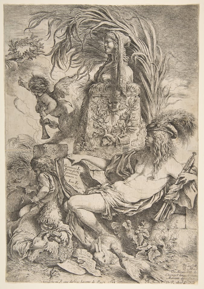The Genius of Castiglione, by Giovanni Benedetto Castiglione, ca. 1645–47 (published 1648)